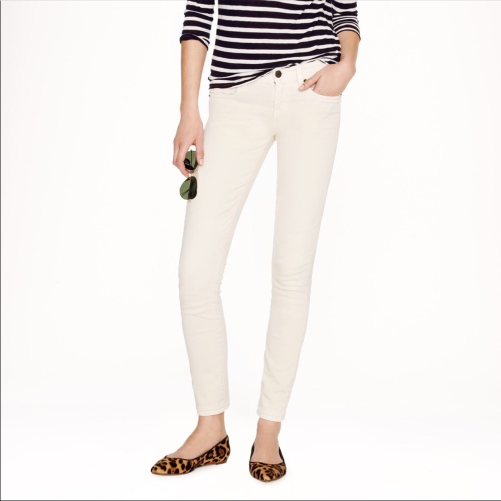 J Crew Toothpick Ankle Ecru size 26 - Picture 1 of 4